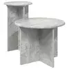 Set pomoćnih stolića 2 pcs Betonska siva Konstruirano drvo