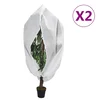 Navlake za biljke od flisa s patentom 2 kom 70 g/m2 2,36x2 m