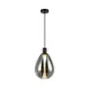 Luster na sajli DENSO 1xG9/5W/230V prečnik 20 cm crni hrom