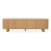 TV omarica v hrastovem dekorju v naravni barvi 180x50,5x40 cm Padoc – MOME