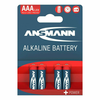 Baterije 1x4 Ansmann Alkaline Micro AAA LR 03 red-line