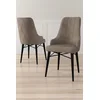 Hanah Home Set stolica Neta, 46x95x42 cm, 2 komada, Crno-smeđe