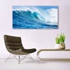 tulup.si Slika na akrilnem steklu Waves sea sky oblaki 140x70 cm 2 obešalnika