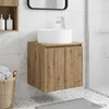 Umivaonik s policom za zid Hrast artisan 49,5 x 44,5 x 65,5 cm