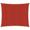 shumee vidaXL Senčno jadro, 160 g/m2, rdeče, 3x3 m, HDPE
