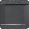 Villeroy & Boch Manufacture Rock plitvi krožnik 28x28 cm, črn (6 kos)