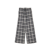 Cropp - Karirane pantalone - tamno siva