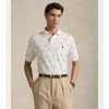 Polo Ralph Lauren za moške. 710974597001 Slim polo majica po meri bela (L), Priložnostno, Bombaž, Kratek rokav
