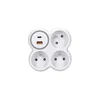 Solight P106C-PD20 - Razdelnik sa 3x 16A utičnice + USB A+C brzi punjač 20W
