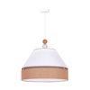 Duolla - Luster na sajli AVIGNON 1xE27/15W/230V prečnik 50 cm bela/smeđa