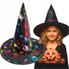 Korbi Čarovniški klobuk za čarovnice in čarovnike – barvne buče, Halloween & karneval