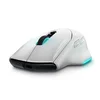 DELL Alienware AW620M Gaming miš, Wireless, Beli