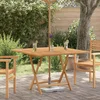 Sklopivi vrtni stol 110x110x75 cm od masivne tikovine
