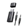 Ugreen Brezžični oddajnik + sprejemnik Bluetooth 5.1 avdio adapter 3,5 mm mini jack črn