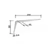 DABEL Nosač police 250x200mm