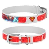 WAUDOG Usnjena ovratnica Superman DC COMICS bela 29-38 cm, širina: 20 mm