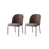 Hanah Home Set trpezarijskih stolica Dore 194 V2, 2 komada, Braon