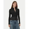 Guess Jeans Pletena jopica W6BR05 Z1248 Črna Slim Fit