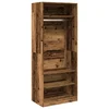 Vidaxl Garderobna omara starinski les 80x50x200 cm inženirski les