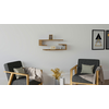 HANAH HOME Zidna polica Eldo Walnut