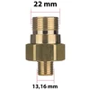 shumee Adapter BrassPro EasyLockTR22M-1/4M - Kärcher EASY!Lock medeninasti adapter za 1/4 navoj za tlačne čistilnike