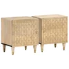 Vidaxl vidaXL Nočne omarice, komplet 2, 40x33x46 cm, masiven mangov les