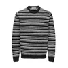 Only & Sons Pulover ONSMING črna/bela