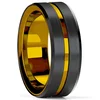 Prsten AR-32121 - Crna / Zlatna / 59mm KP32121