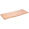 Vidaxl vidaXL Kopalniški pult svetlo rjave barve 100x40x2 cm masiven les