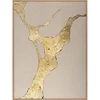 Ročno naslikana slika 90x120 cm Wild Horizon Gold – Malerifabrikken