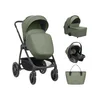 KikkaBoo Kolica Modena 3in1 set sa I-SIZE autosedištem i tvrdom korpom Army Green (KKB11226)