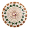 Zelen/rjav lončen krožnik o 27 cm Shama – Bloomingville