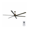 FARO 33462A - Plafonski ventilator ANDROS XL, braon, prečnik 213 cm + daljinski upravljač