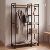 Hanah Home stalak za odeću Aristo, 90 cm, atlantski bor / crni