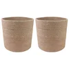 Set saksija za biljke 2 pcs Prirodna O 21 x 21 cm 100% Jut