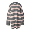 EDITED Obleka Mala Knit Dress siva/roza/bela