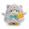 NICI plyš MyMochi Tučniak Waddle 8cm v kostýme mačičky a kačičkou, set darčekové balenie