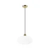 Luster na sajli HARMA 1xE27/15W/230V prečnik 30 cm bela/zlatna