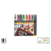 Kredni marker Securit SMA510 širina konice 2-6 mm, Asorti osnovni, 8 kosov