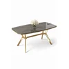 HANAH HOME Trpezarijski sto Esla Anthracite Gold