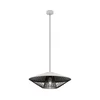 Redo 01-3008 - Luster na sajli GRILL 1xE27/42W/230V prečnik 49,5 cm crna/bela