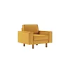 ATELIER DEL SOFA 1-Seat Sofa Sparrow 1 Mustard Walnut