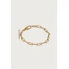 AllSaints Zapestnica Bronte T-Bar zlata / srebrna