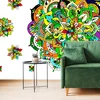 Tapeta zelena Mandala - 196x132