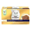 Gourmet Gold Succulent Delights hrana za muce, losos in oceanska riba, 12 x (4 x 85 g)