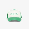 Čepica Sporty & Rich Signature Logo Trucker Hat White/ Kelly Universal