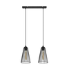 Luster na sajli TORRI 2xE27/15W/230V crni
