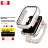 Binghong Zaštita stakla za pametni sat + Zaštitna maska za pametni sat za Apple Watch SE 3, Bela