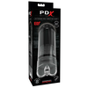 PDX Elite Extender Pro - sesalni masturbator za pičko z možnostjo polnjenja (črn)