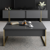 HANAH HOME Set za dnevnu sobu Luxe Set Anthracite Gold